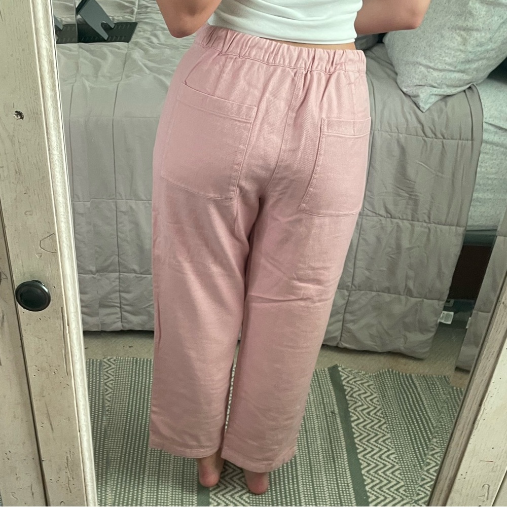 Zara Pink Drawstring Pants - Picture 5 of 5